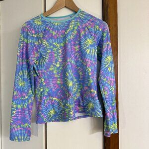 Lands’ End Girls Tie Dye Swim Top